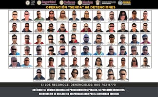 Operación Senda en Edomex; ¿quiénes son los 68 detenidos?