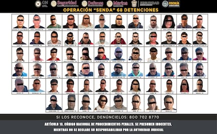 Operación Senda en Edomex; ¿quiénes son los 68 detenidos?