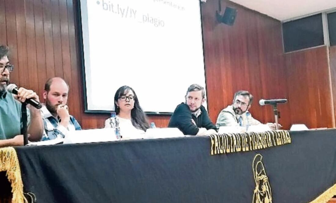 En el debate participaron Luis Fernando Granados, Javier Yankelevich, Halina Gutiérrez, Héctor Vera y Bernardo Ibarrola. (FOTO: CORTESÍA: OBSERVATORIO DE HISTORIA)