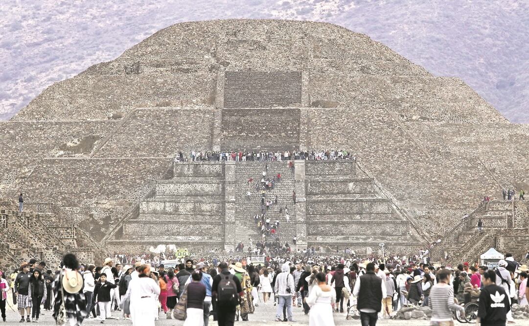 A la zona arqueológica de Teotihuacán no habrá acceso el 21 y 22 de marzo. Foto: ARCHIVO EL UNIVERSAL