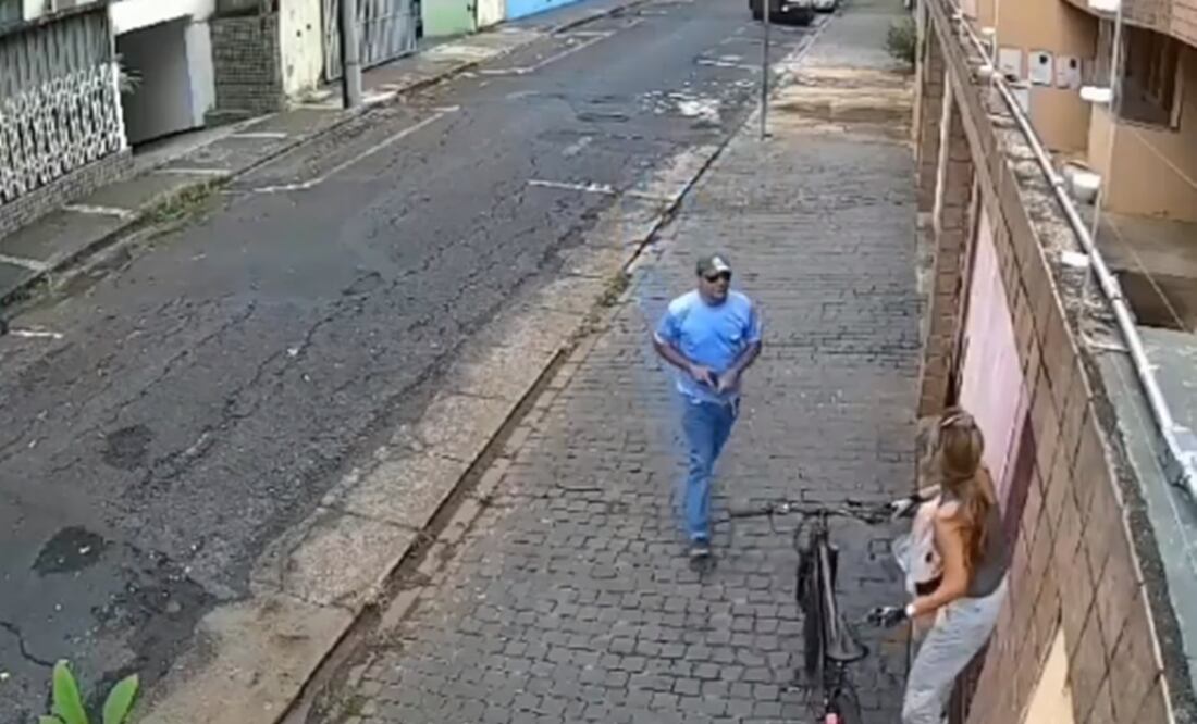 El sospechoso huyó al barrio de Santa Mônica e intentó quitarse la vida. Foto: Tomada del video
