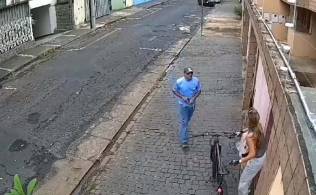 El sospechoso huyó al barrio de Santa Mônica e intentó quitarse la vida. Foto: Tomada del video