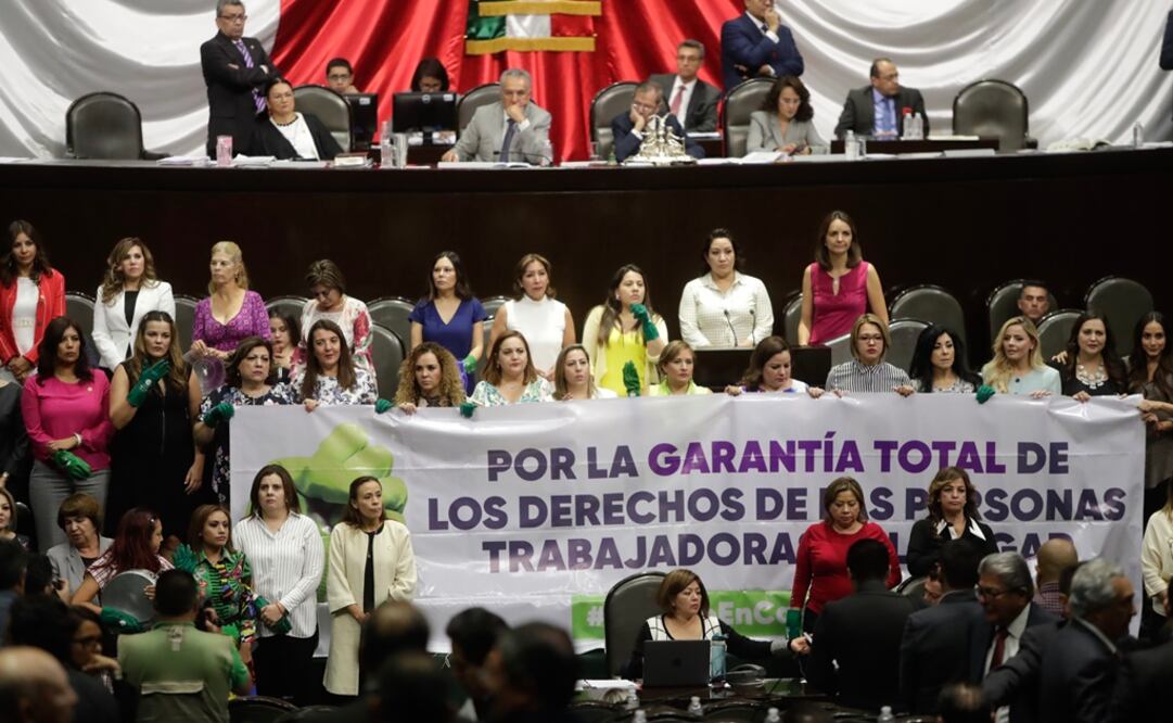 Diputadas exigen garantía para trabajadoras del hogar. Foto: Iván Stephens/EL UNIVERSAL