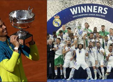 Rafa Nadal y Real Madrid, los españoles que ganaron "La 14" en Francia