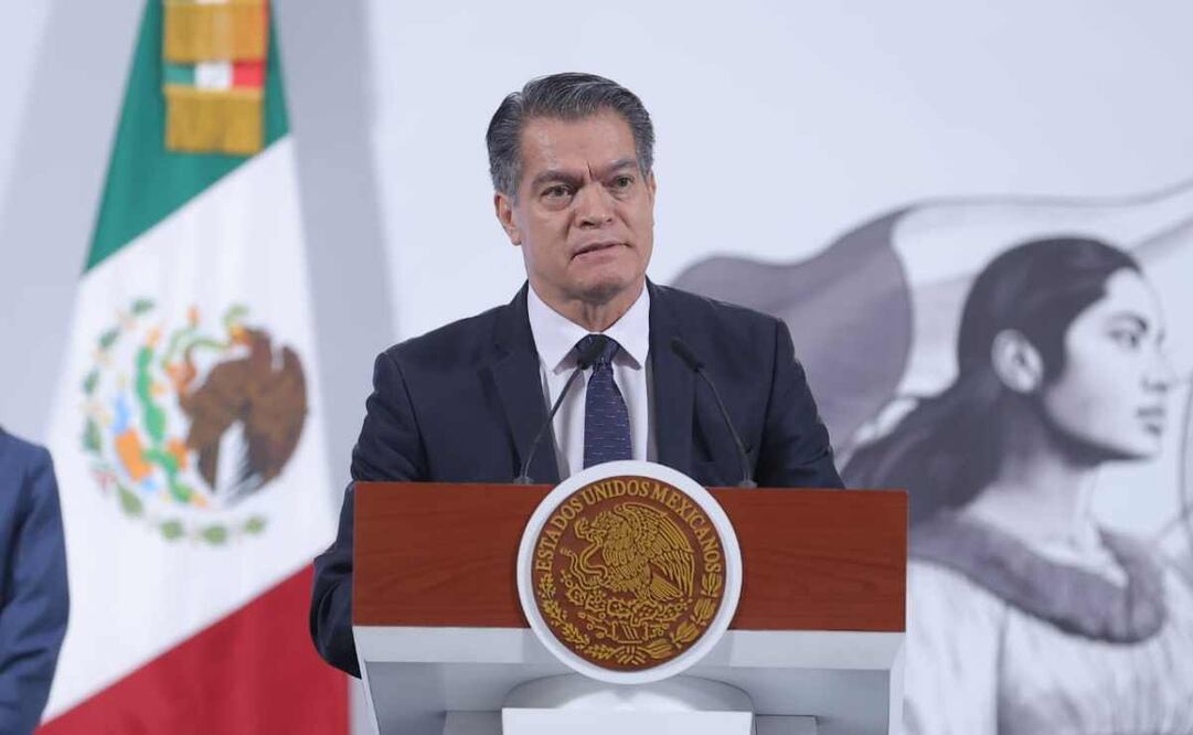 Ramiro López Elizalde, subsecretario de Prevención y Promoción de Salud, durante la mañanera de este 2 de septiembre del 2025. Foto: Gabriel Pano / EL UNIVERSAL.
