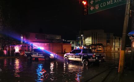 Lluvia con granizo deja inundaciones de hasta 50 centímetros de alto en Toluca 