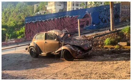 El Vocho "indestructible" que sobrevivió al huracán Otis