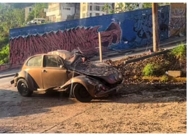 El Vocho "indestructible" que sobrevivió al huracán Otis