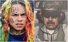 El rapero Tekashi 6ix9ine queda libre y presume autógrafo de Nicolás Maduro en un muñeco de Bob Esponja