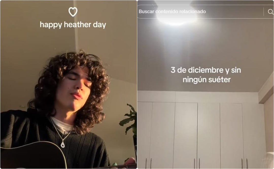 Heather, canción de Conan Gray, 3 de diciembre. / Foto: Captura TikTok: @not_mafer1911 y @not_mafer1911.