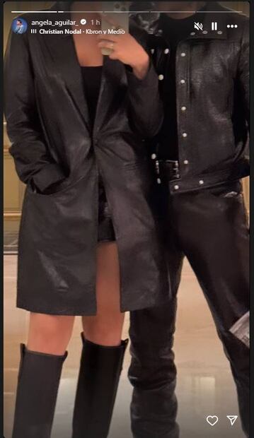 Ángela Aguilar y Christian Nodal aparecen juntos en París.