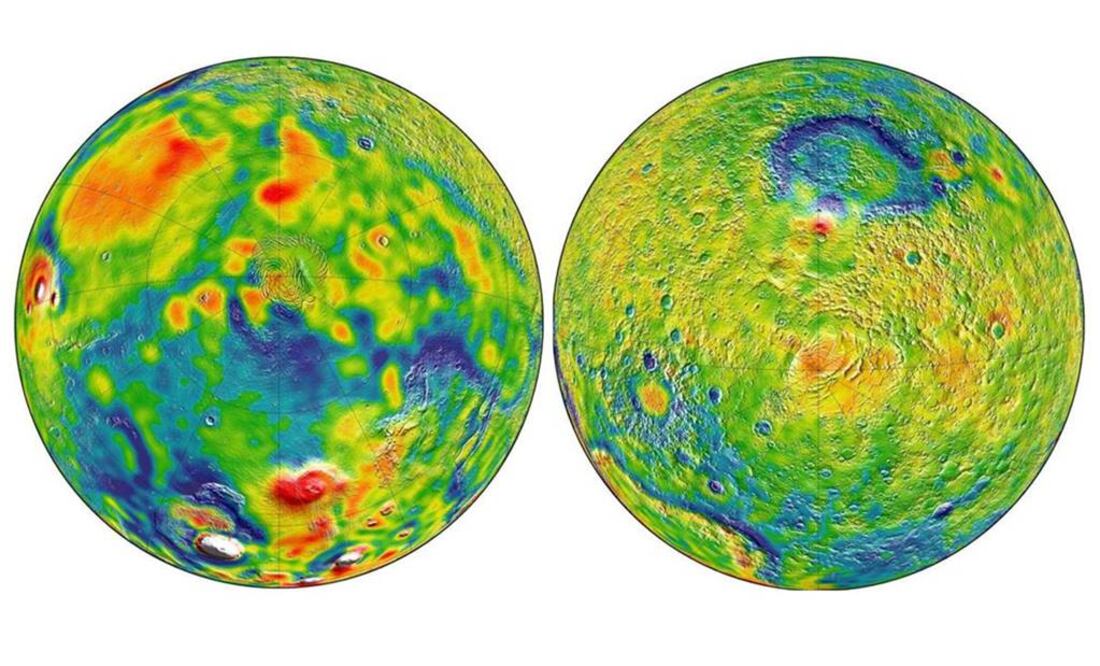 Este mapa permite tener un mejor control en las misiones en el planeta con base en las anomalías de gravedad. (FOTOS: NASA)