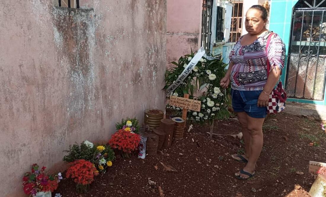 Leticia Canché, es madre de Ismael Alejandro, mejor conocido como el "El Wero", quien fue linchado hace unos días en Tekit, Yucatán  (06/02/2025). Foto: Especial