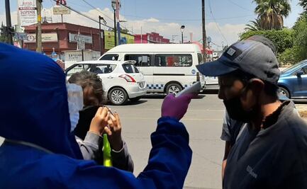 Instalan filtros sanitarios en Valle de Chalco para evitar contagios de Covid