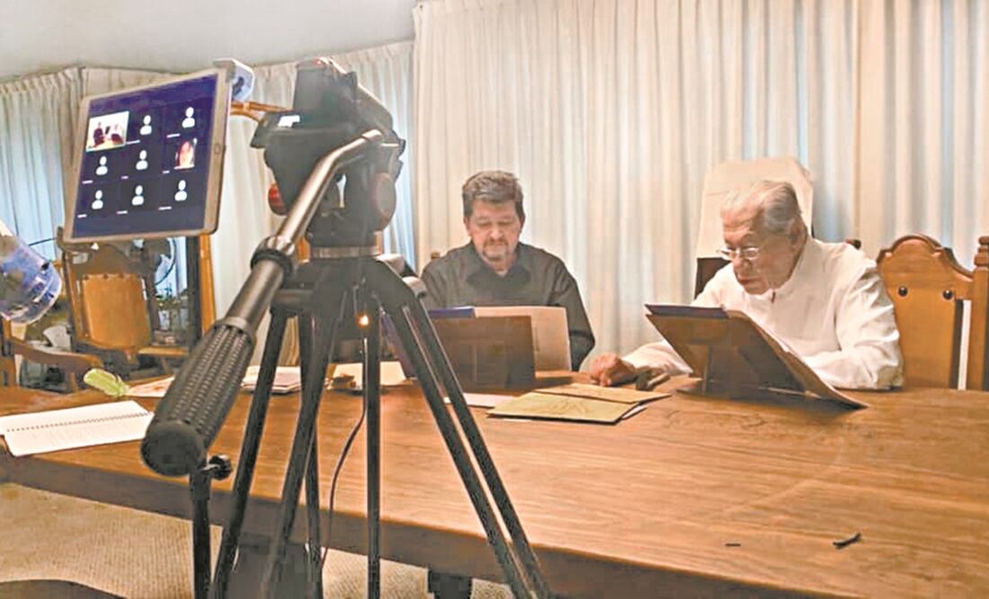 Juan Ignacio Aranda acompañó en la aventura a su padre. Ambos montarán desde su hogar la puesta. Foto: FACEBOOK