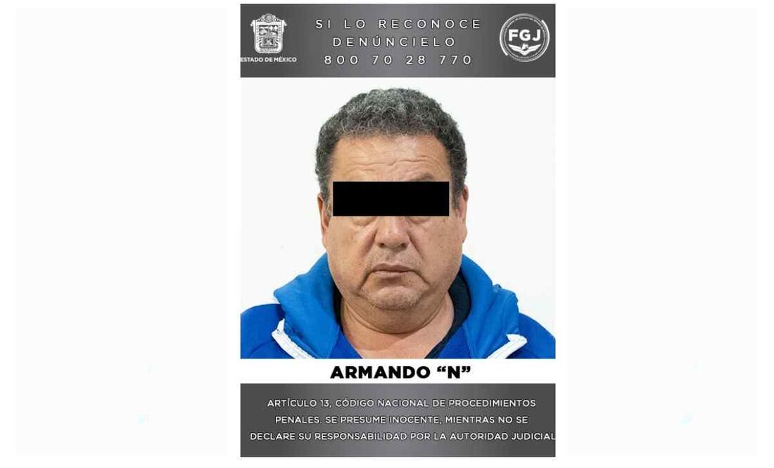 Dictan prisión preventiva a Armando "N". Foto: Especial