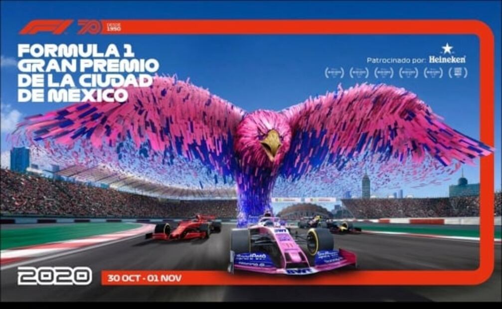 Fórmula Uno revela carteles del Gran Premio de la Ciudad de México