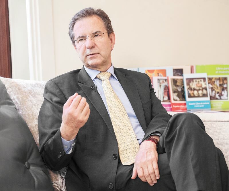 Esteban Moctezuma, secretario de Educación, dijo que los niños deberán entregar una carpeta de experiencias al volver a clases. ARCHIVO EL UNIVERSAL