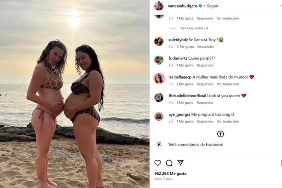 La actriz está en los últimos meses de su embarazo. Foto: Instagram.