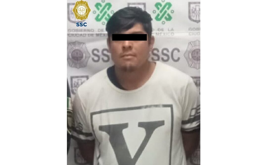 Detienen a “El Chimpa”, integrante de la Unión Tepito; extorsionaba comerciantes en Venustiano Carranza. Foto: Especial