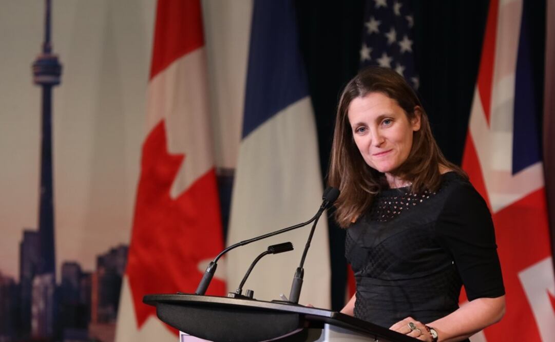 Ministra de Relaciones Exteriores de Canadá, Chrystia Freeland. Foto: Facebook / @freelandchrystia