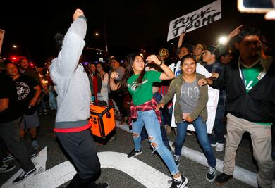 Protesta contra Trump deja 20 detenidos en California