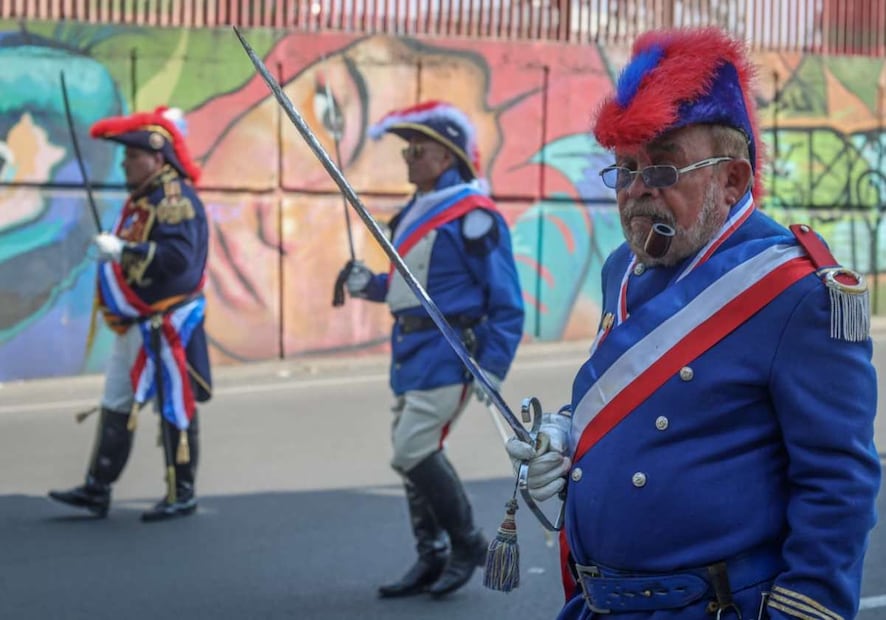 "Los altos mandos de México, Francia, Inglaterra y España fueron caracterizados por descendientes de quienes iniciaron esta significativa tradición comunitaria", expuso la alcaldesa. Foto: Luis Camacho / EL UNIVERSAL