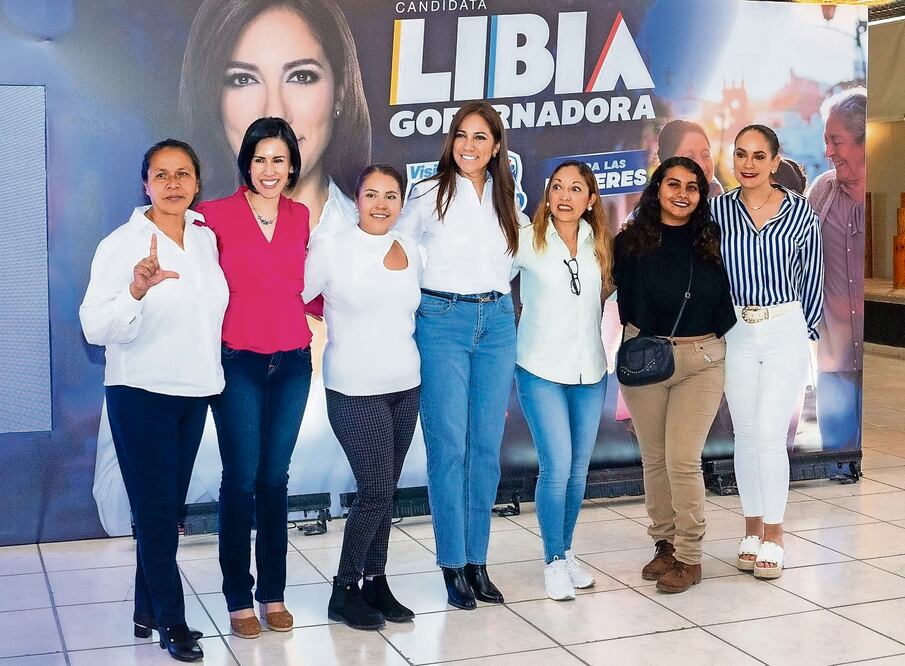 Libia Dennise García, candidata por el PAN, PRD y PRI, presentó su plan para las mujeres. Foto: Especial