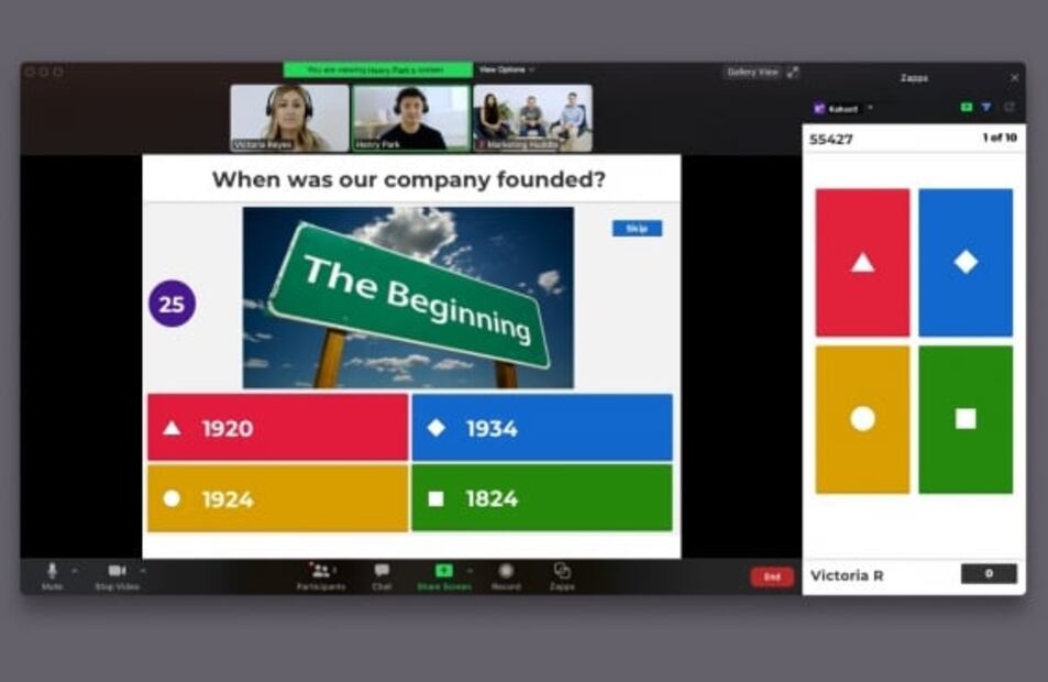 Kahoot! anuncia integración con Zoom 