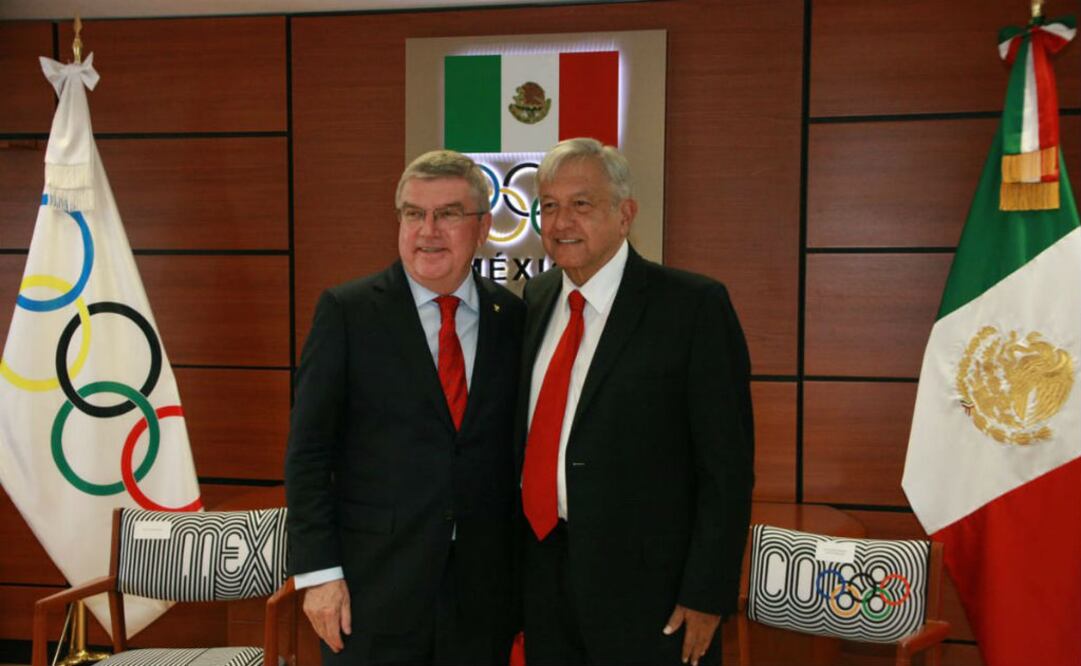 Al encuentro asisten también el próximo secretario de Educación Pública, Esteban Moctezuma, y Ana Gabriela Guevara, quien es propuesta para la Conade. FOTO: @COM_Mexico