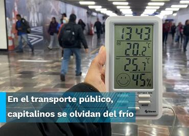 Para calor… el Metro y el Metrobús; aumenta hasta 12 grados temperatura al interior del transporte
