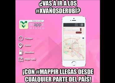 SCT recomienda Mappir para llegar a XV años de Rubí