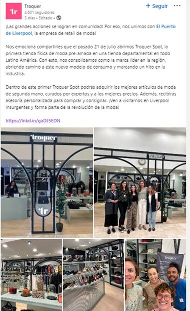 Troquer. Foto: LinkedIn