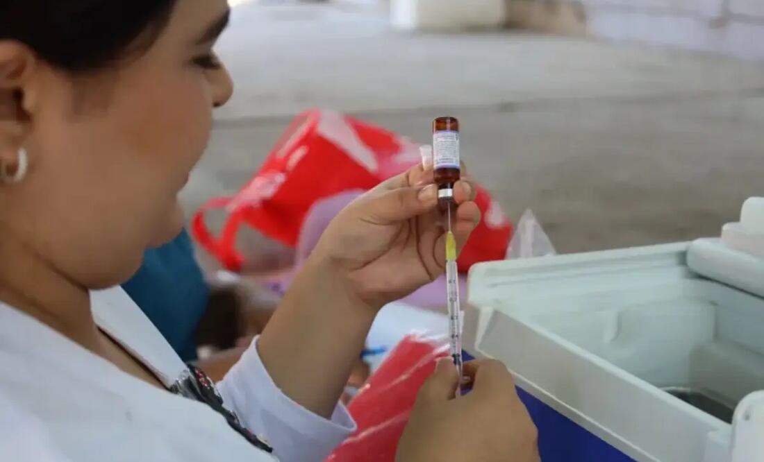 Aplican más de 42 mil vacunas contra sarampión en una semana en Chihuahua (27/07/2025). Foto: Especial