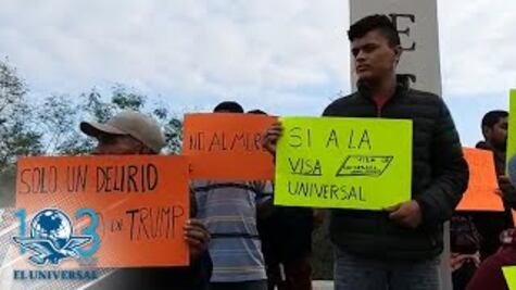 Organismos de DH de Tamaulipas protestan por visita de Trump a Texas