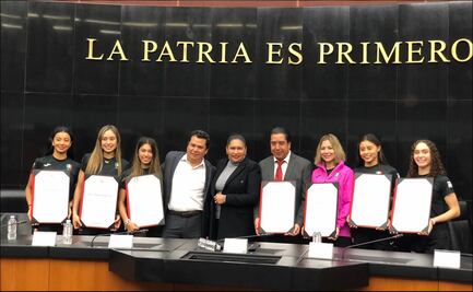 Senado reconoce al equipo mexicano de Gimnasia Rítmica que participará en París 2024