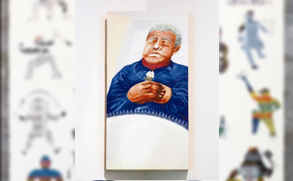 El retrato mortuorio del padre de
Néstor Jiménez.Foto: MUAC/ UNAM/ Ramiro Chávez. Proyectos Monclova