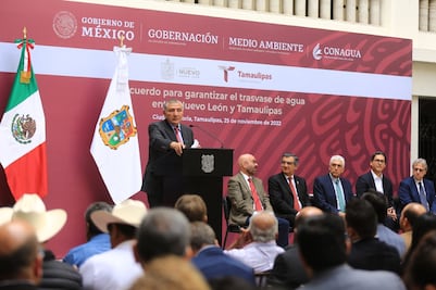 Acuerdan trasvase de agua de Nuevo León a Tamaulipas para mitigar la sequía en el norte