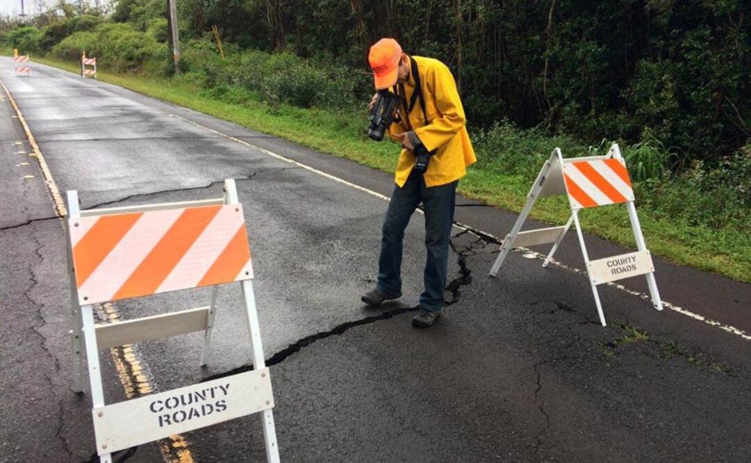 La zona de evacuación podría aumentar ahora debido a que las grietas se están propagando a nuevas áreas . Foto: Reuters