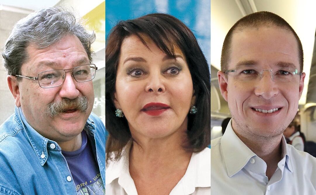 Paco Ignacio Taibo II, Purificación Carpinteyro y Ricardo Anaya (Fotos: Archivo El Universal)