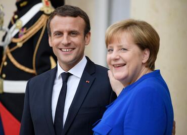 Pese a diferencias, Macron y Merkel defienden diálogo con Trump