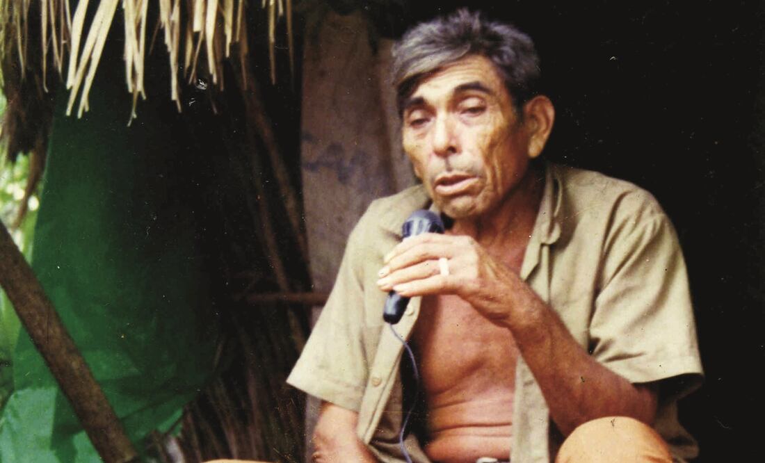 Antonio Ximénez Mukul, especialista en rituales (J-men en maya), de Maní, Yucatán.Foto: Harry Thomas/ Voces Indígenas de Mesoamérica.