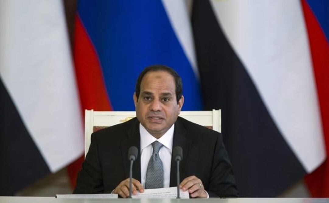 Al-Sisi had a phone conversation with his Mexican colleague. (Photo: AP)