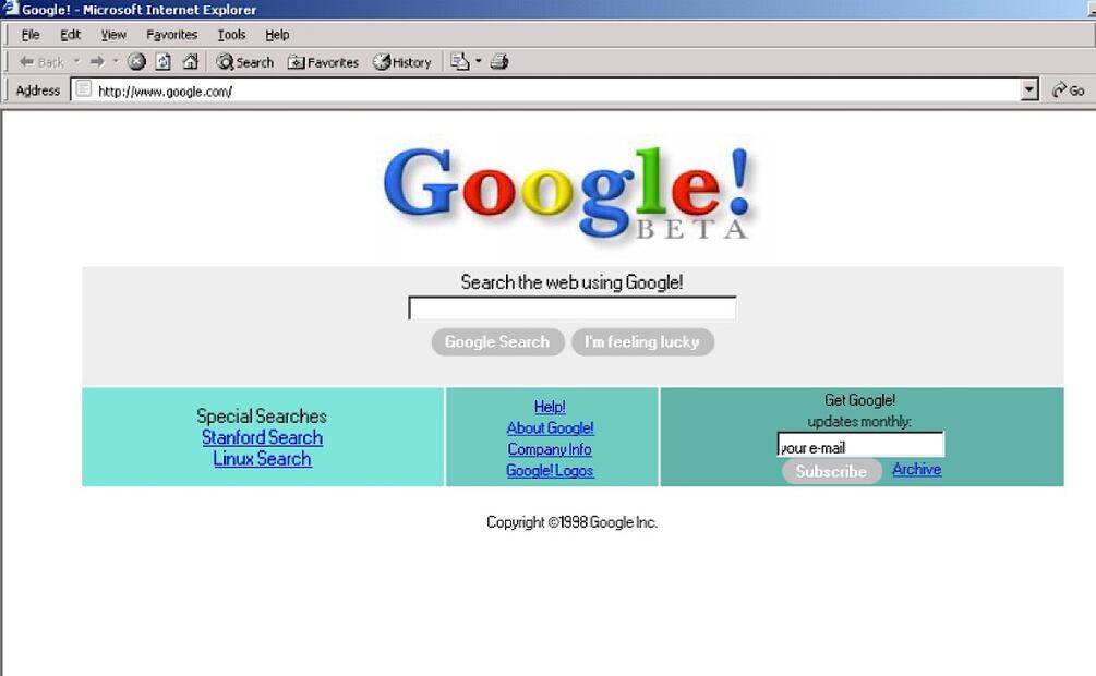 Foto: "Google in the 1998"