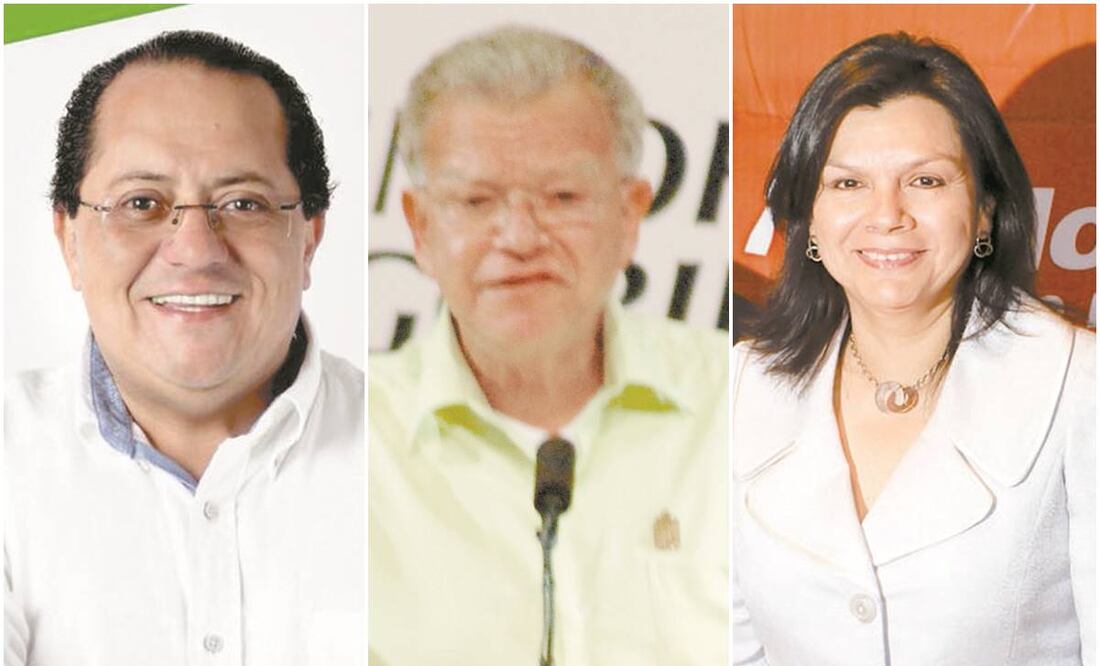 A la contienda van dos exgobernadores del estado y una exsecretaria de Cultura. Fotos: ARCHIVO EL UNIVERSAL