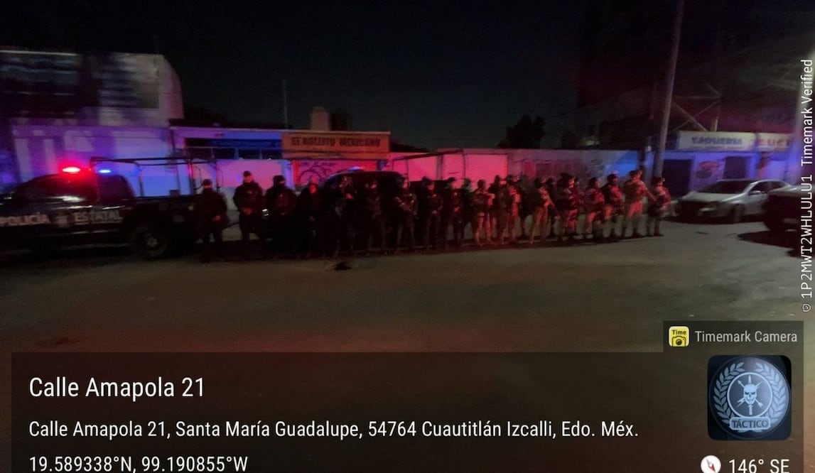 Operativo de seguridad en Cuautitlán Izcalli tras ataques armados; despliegan fuerzas federales y estatales. Foto: Especial