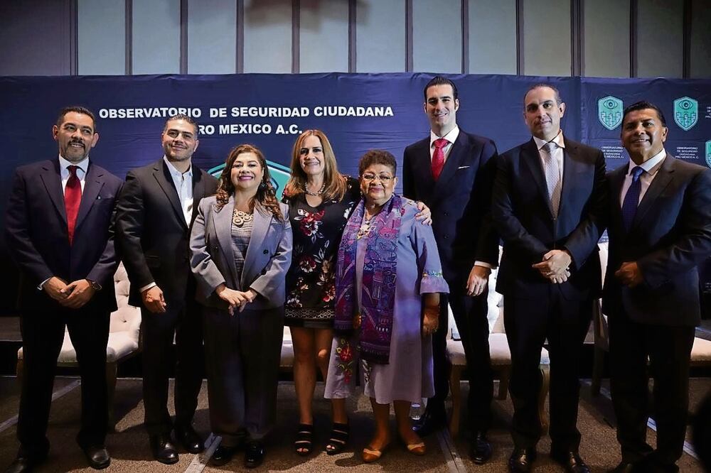 Clara Brugada sostuvo un encuentro con el Observatorio de Seguridad Ciudadana, en donde explicó que continuará con el modelo que empezó el exsecretario Omar García Harfuch. Foto: Especial