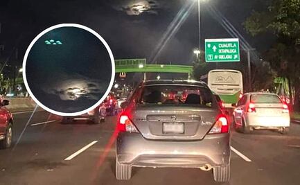 FOTOS: ¿Un OVNI? Captan extraño objeto luminoso en calzada Ignacio Zaragoza, CDMX