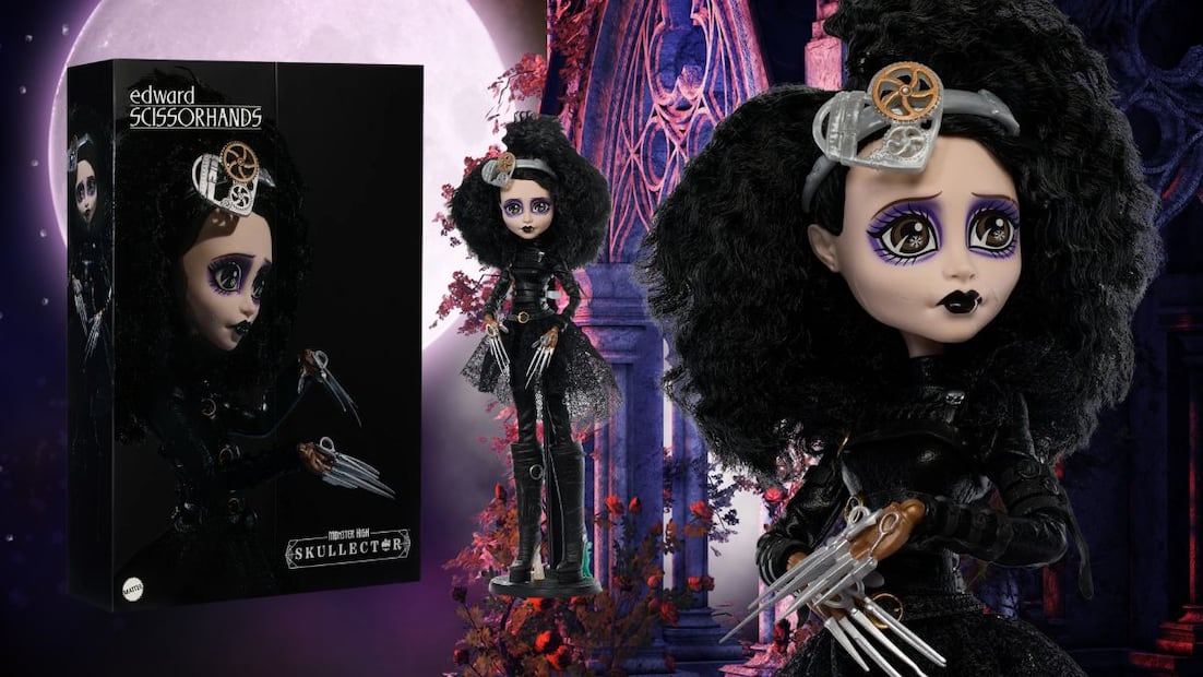 Monster High lanza nueva muñeca inspirada en El joven manos de tijera. Foto: Mattel Creations