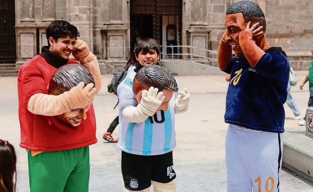 Cristiano Ronaldo, Kylian Mbappé y Lionel Messi son las figuras principales de la Copa Mundial de Futbol 2026. Foto: DIGO SIMÓN SÁNCHEZ/EL UNIVERSAL